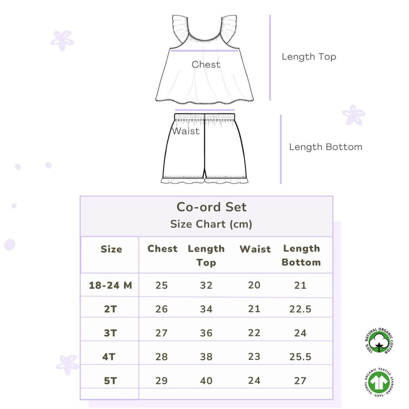 Buy Organic Cotton Co-Ord set- Gummy Birds | Shop Verified Sustainable Products on Brown Living