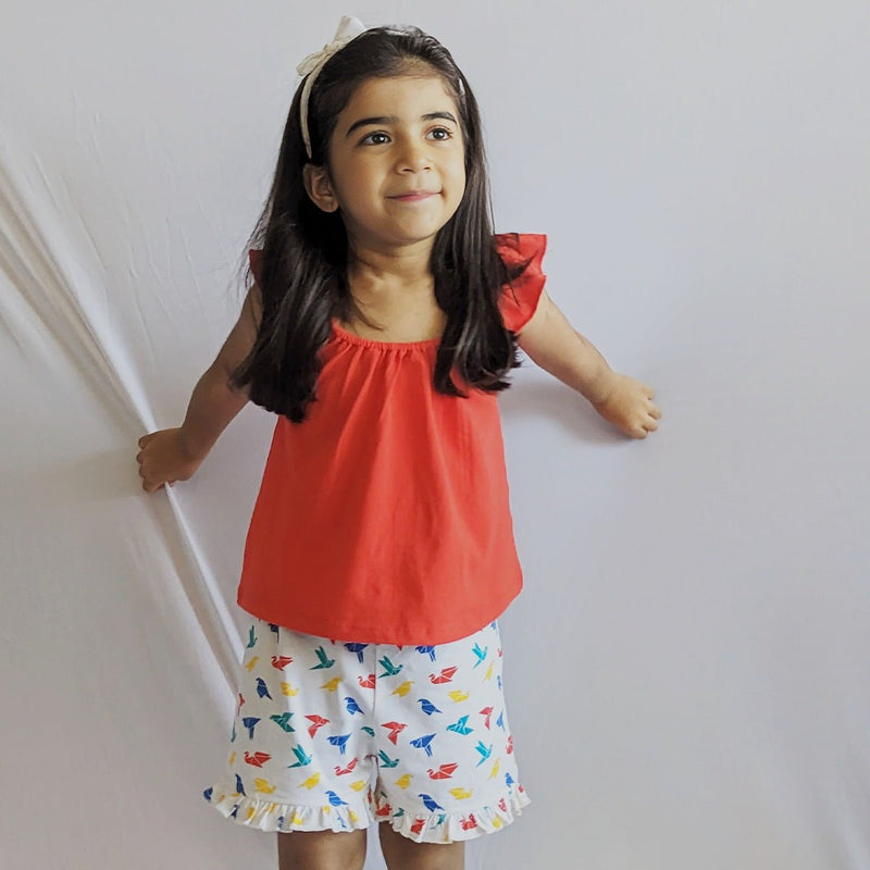 Buy Organic Cotton Co-Ord set- Gummy Birds | Shop Verified Sustainable Products on Brown Living