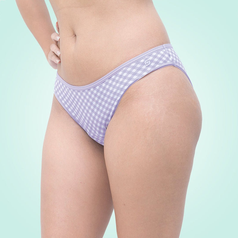 Organic Cotton Discharge Bikini Undies | Verified Sustainable Womens Underwear on Brown Living™