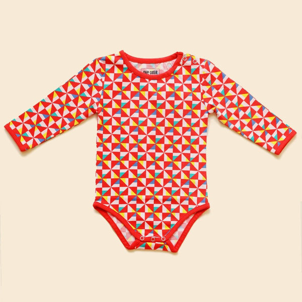 Buy Organic Cotton Full Sleeve Bodysuit- Free Float | Shop Verified Sustainable Kids Onesies on Brown Living™