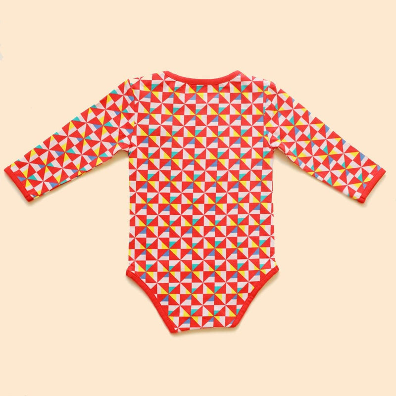 Buy Organic Cotton Full Sleeve Bodysuit- Free Float | Shop Verified Sustainable Kids Onesies on Brown Living™