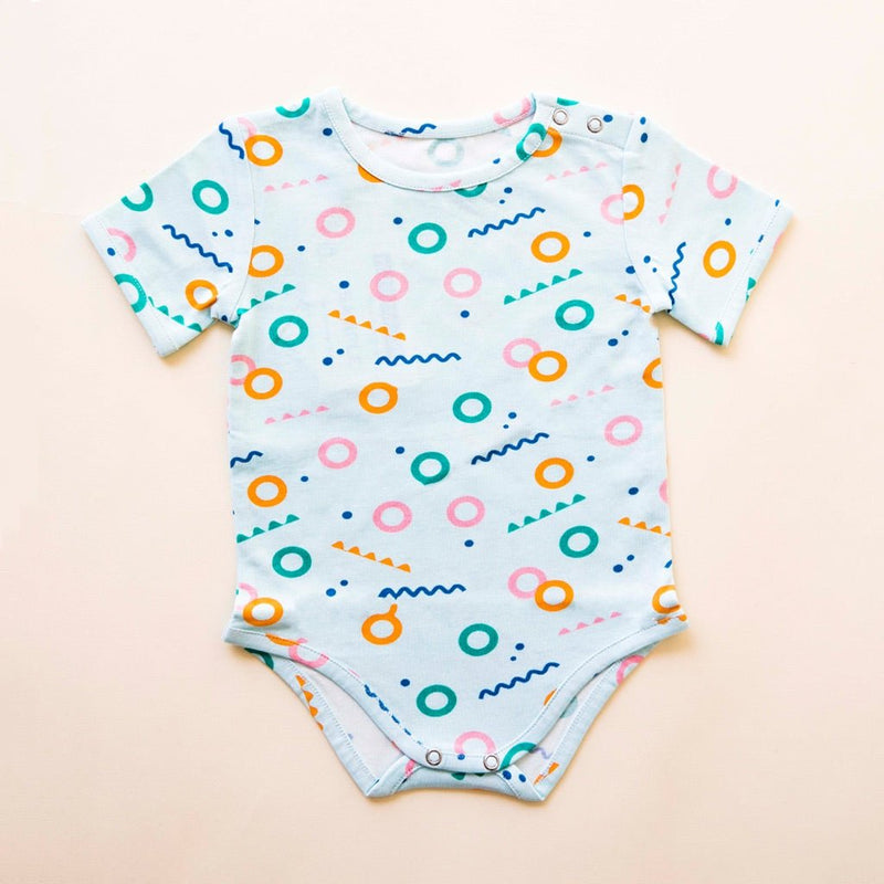 Buy Organic Cotton Half Sleeves Bodysuit- Free Float | Shop Verified Sustainable Kids Onesies on Brown Living™