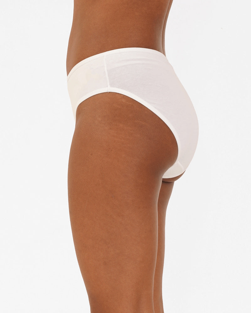 Organic Cotton Hipsters- White (Pack of 3) | Verified Sustainable Womens Underwear on Brown Living™