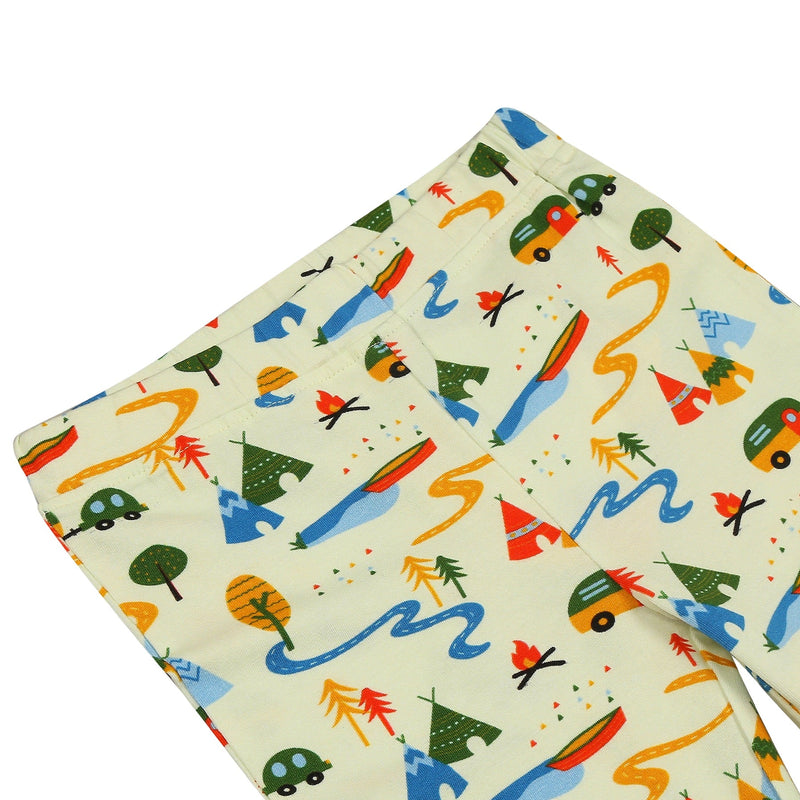 Organic Cotton Leggings- Happy Camping | Verified Sustainable Kids Leggings on Brown Living™