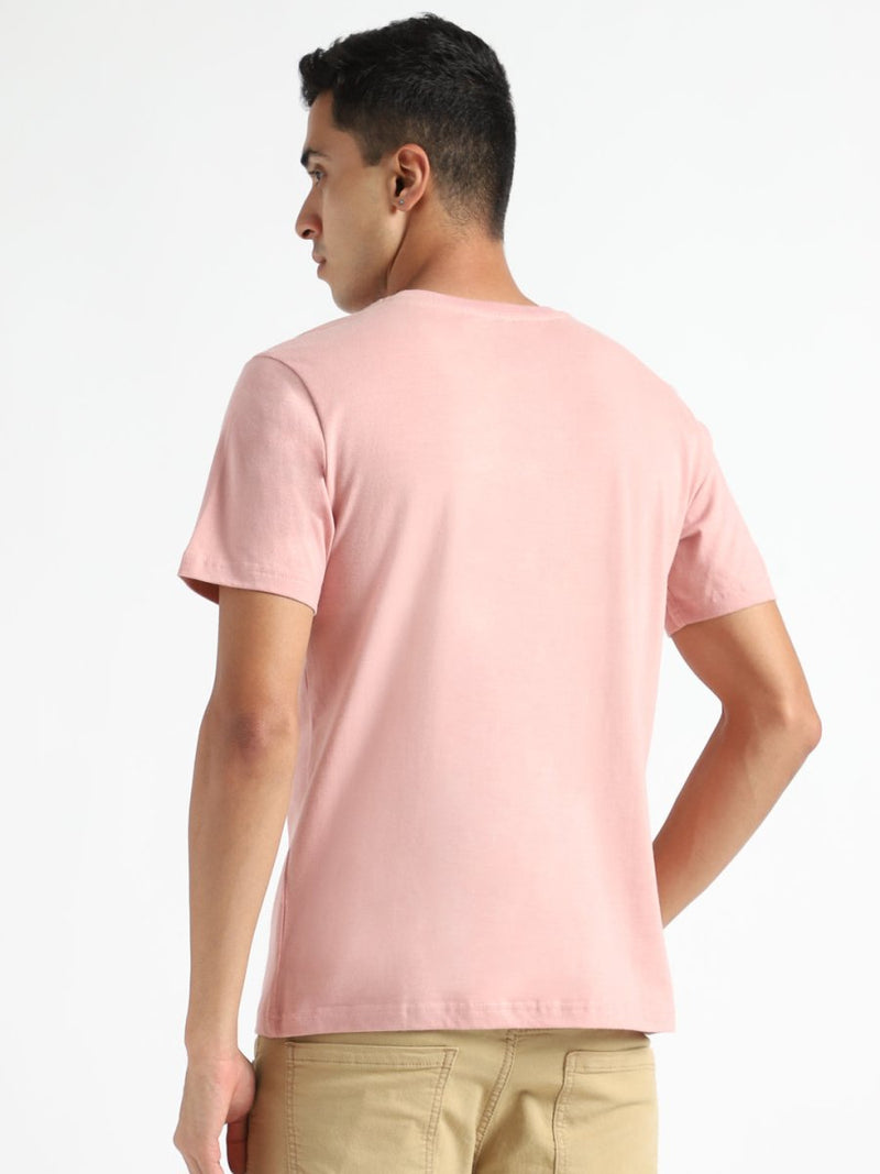 Buy Organic Cotton & Naturally Dyed Earth Pink Men'sT-shirt | Shop Verified Sustainable Mens Tshirt on Brown Living™