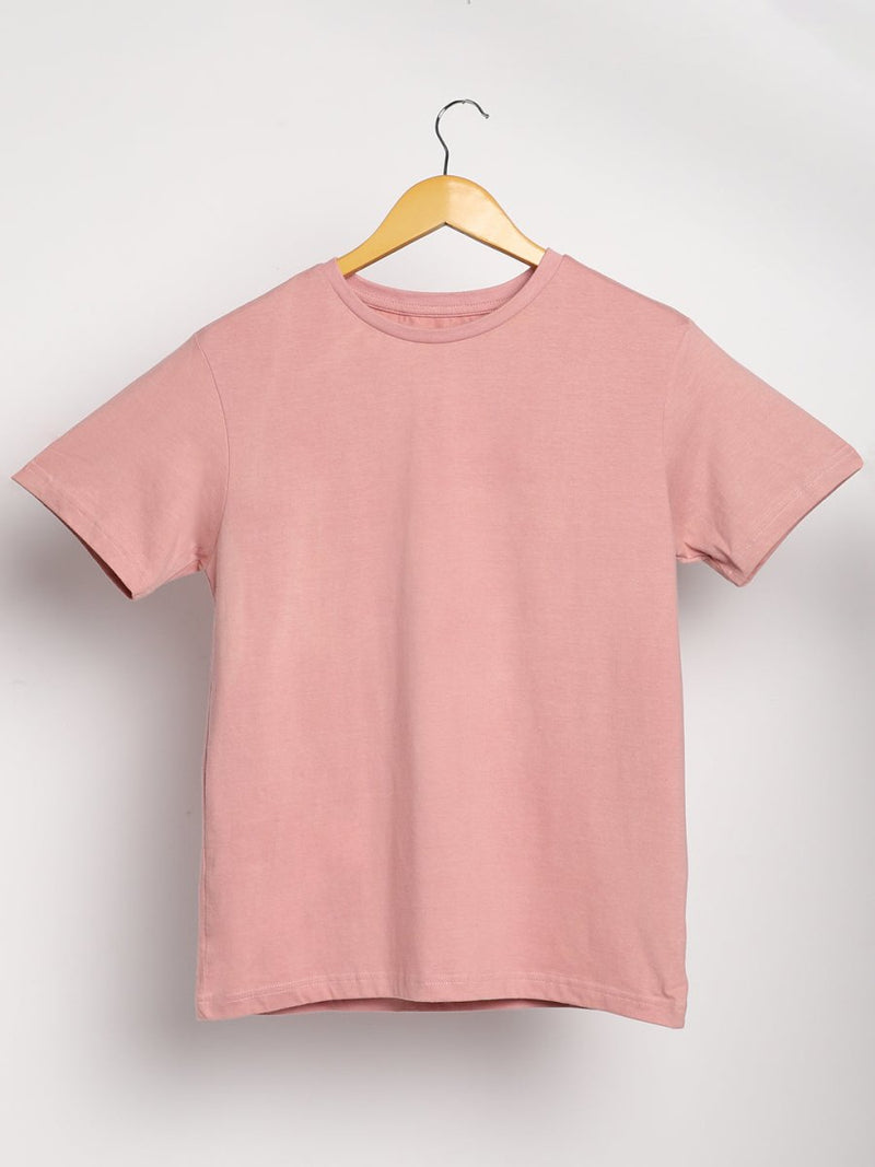 Buy Organic Cotton & Naturally Dyed Earth Pink Men'sT-shirt | Shop Verified Sustainable Mens Tshirt on Brown Living™