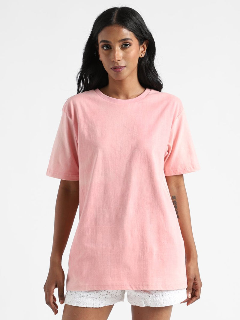 Buy Organic Cotton & Naturally Dyed Light Pink T-shirt | Shop Verified Sustainable Womens T-Shirt on Brown Living™