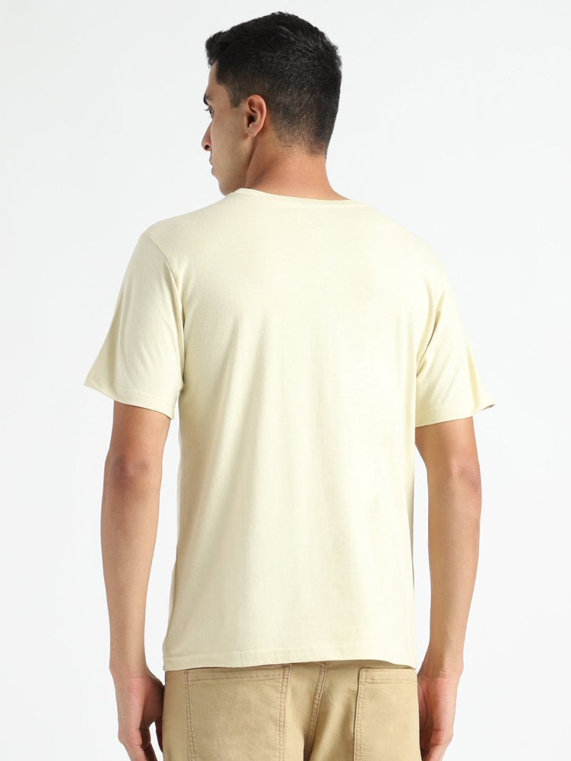 Buy Organic Cotton & Naturally Dyed Turmeric Yellow Men's T-shirt | Shop Verified Sustainable Mens Tshirt on Brown Living™