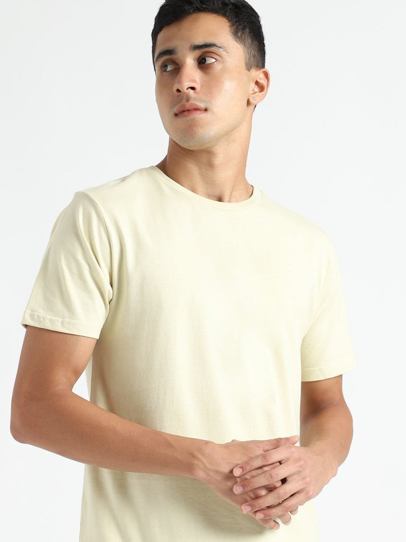 Buy Organic Cotton & Naturally Dyed Turmeric Yellow Men's T-shirt | Shop Verified Sustainable Mens Tshirt on Brown Living™