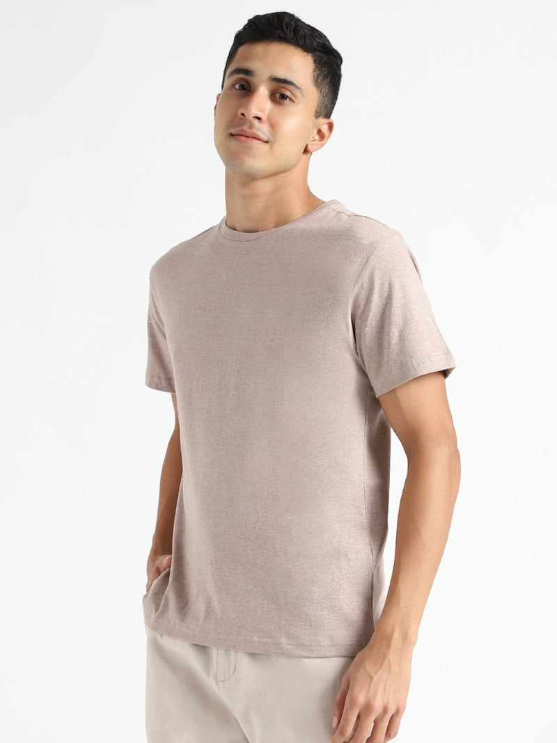 Buy Organic Cotton & Naturally Fiber Dyed Soil Brown Men's T-shirt | Shop Verified Sustainable Mens Tshirt on Brown Living™