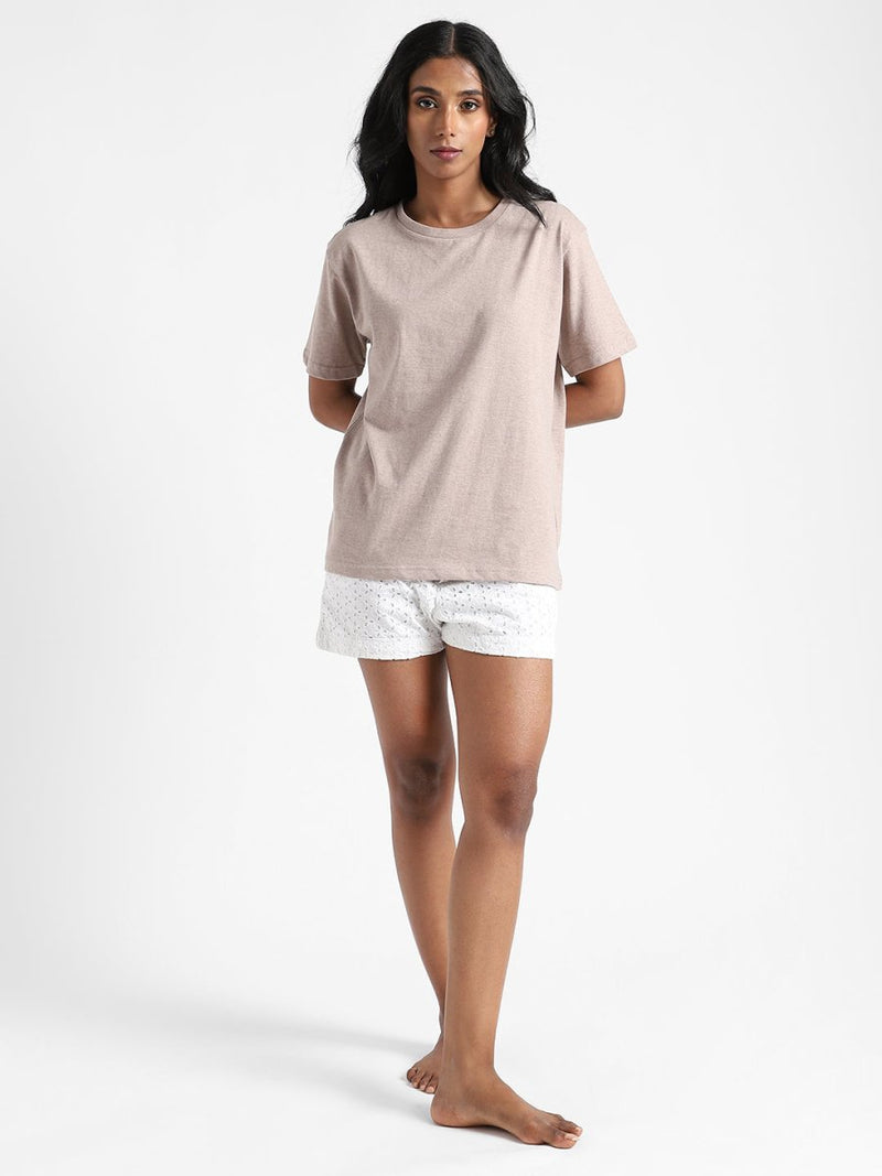 Buy Organic Cotton & Naturally Fiber Dyed Soil Brown Women's T-shirt | Shop Verified Sustainable Womens T-Shirt on Brown Living™