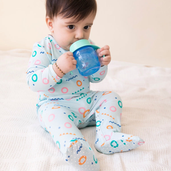 Buy Organic Cotton Sleepsuit with Footsie- Free Float | Shop Verified Sustainable Kids Sleepsuits on Brown Living™