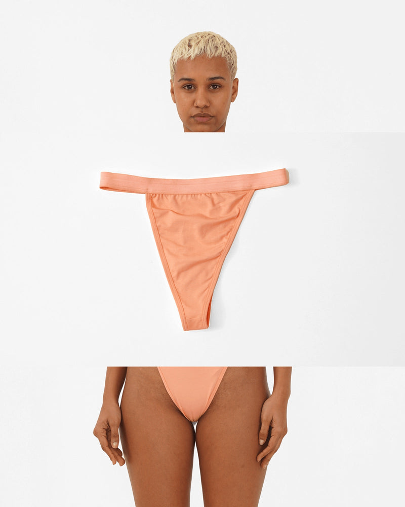 Organic Cotton Thongs- (Pack of 2) | Verified Sustainable Womens Underwear on Brown Living™