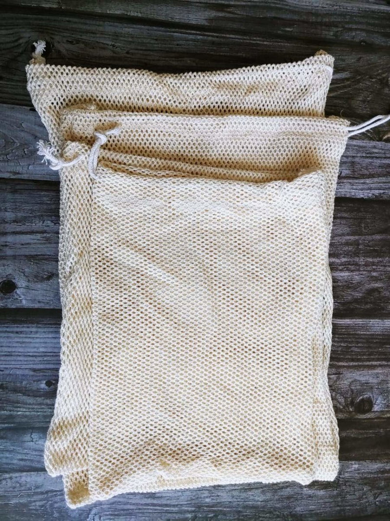 Buy Organic Cotton Vegetable Fridge Bags | Pack of 4 | Shop Verified Sustainable Fridge Vegetable Bags on Brown Living™