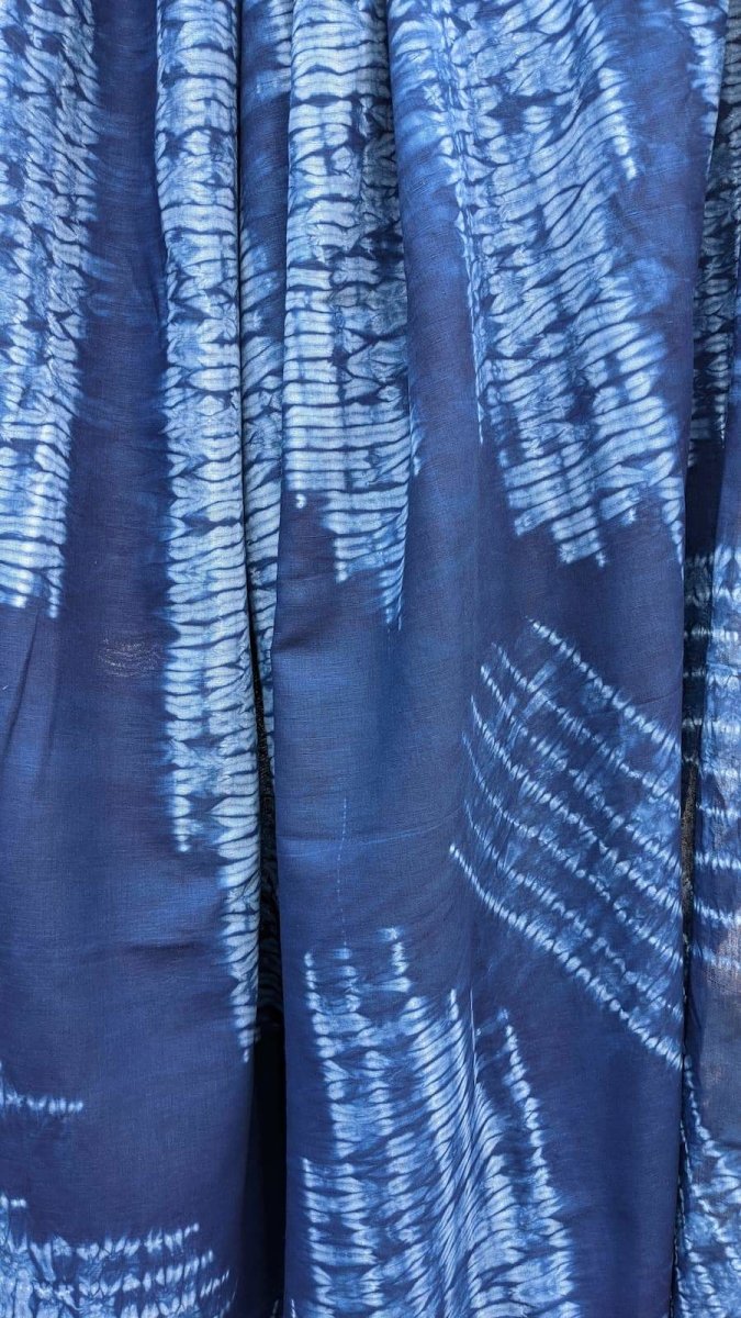 Buy Organic Indigo Shibori Fabrics | Shop Verified Sustainable Textiles on Brown Living™