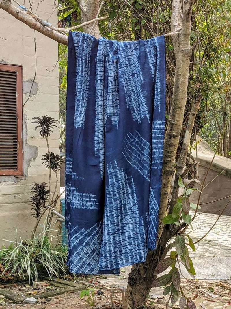 Buy Organic Indigo Shibori Fabrics | Shop Verified Sustainable Textiles on Brown Living™