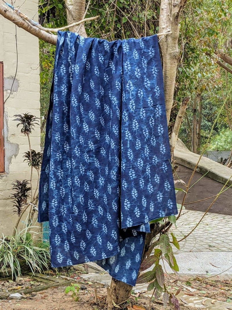 Buy Organic Indigo Shibori Fabrics | Shop Verified Sustainable Textiles on Brown Living™