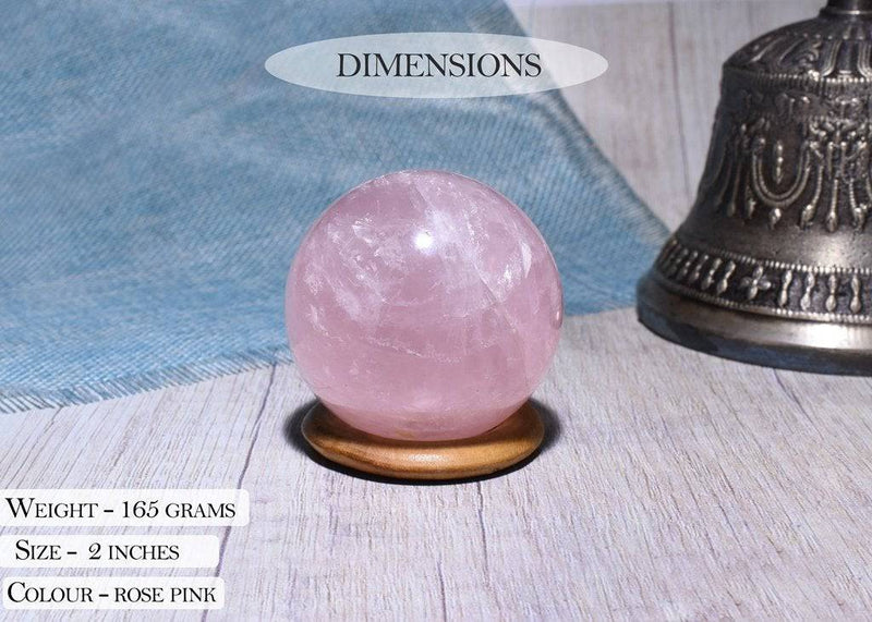 Buy Original Rose Quartz Healing Ball - Pink | Shop Verified Sustainable Womens Accessories on Brown Living™