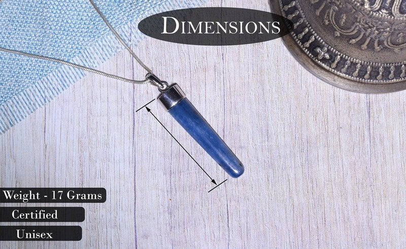 Buy Original Unisex Kyanite Pendant - Blue | Shop Verified Sustainable Womens Accessories on Brown Living™