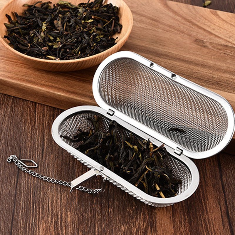 Buy Oval Shape Steel Tea Strainer | Shop Verified Sustainable Beverage Accessories on Brown Living™