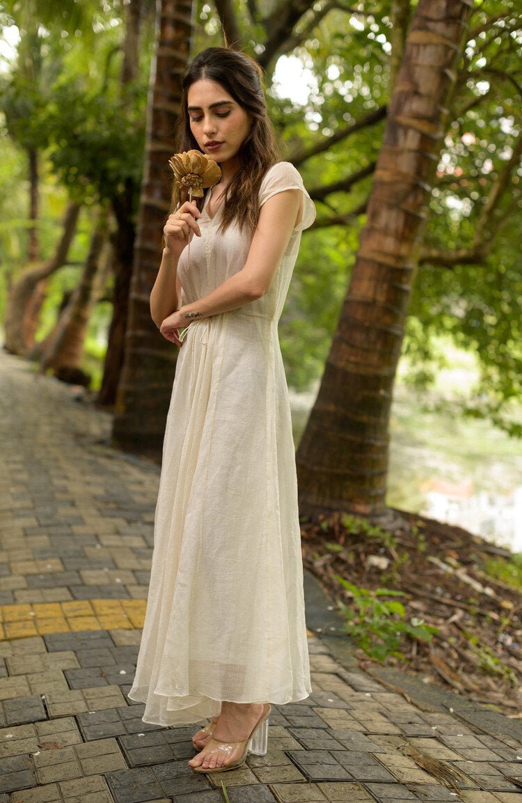 Buy Palasa Dress - Off White | Shop Verified Sustainable Womens Dress on Brown Living™