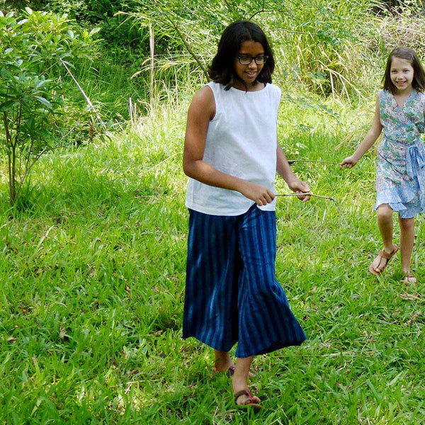 Buy Palazzo - Indigo | Shop Verified Sustainable Kids Pants on Brown Living™