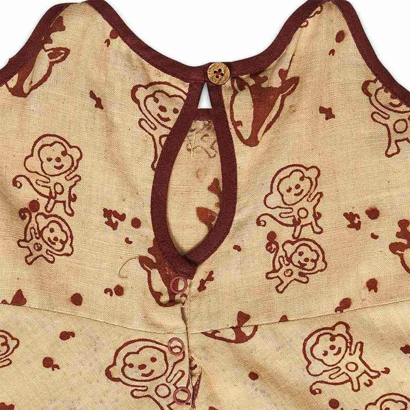 Buy Peaches Frock For Girls | Shop Verified Sustainable Kids Frocks & Dresses on Brown Living™