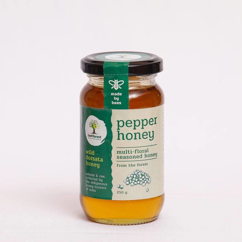 Buy Pepper Spiced Wild Honey - 250gms | Shop Verified Sustainable Honey & Syrups on Brown Living™