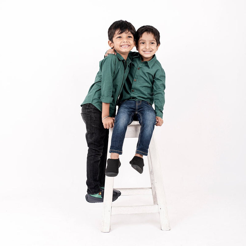 Buy Pine Formal Shirt for boys | Kids clothing | Shop Verified Sustainable Kids Shirts on Brown Living™