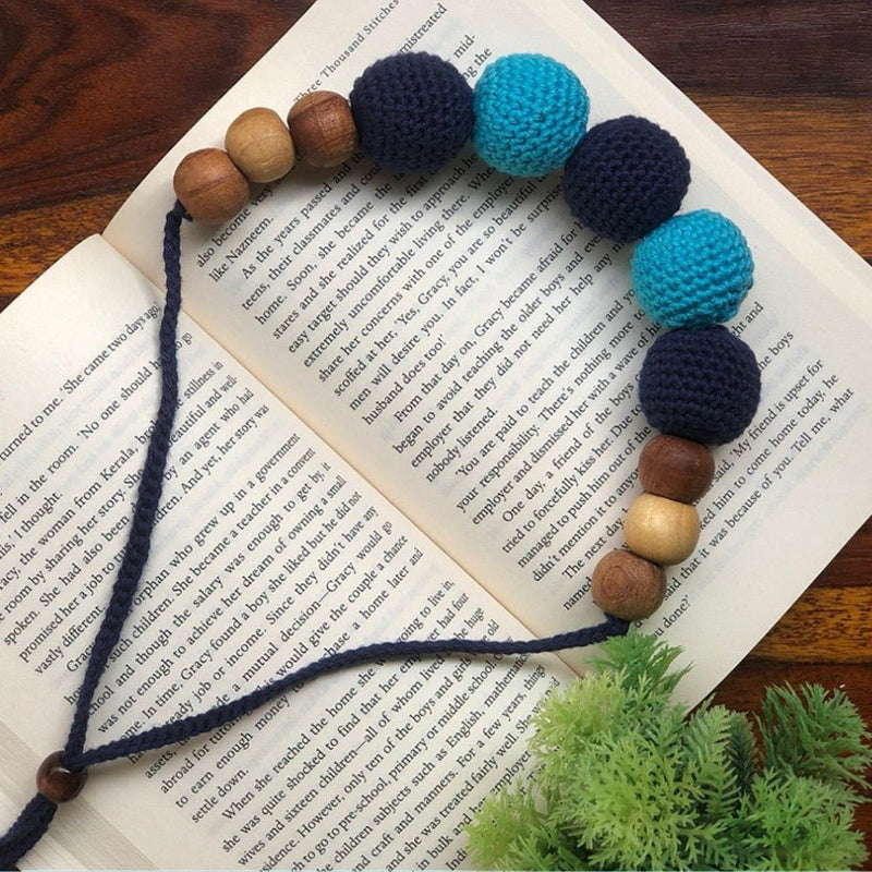 Buy Pure cotton Crochet Beaded choker Handmade Necklace | Sustainable Jewellery | Shop Verified Sustainable Womens Necklaces on Brown Living™