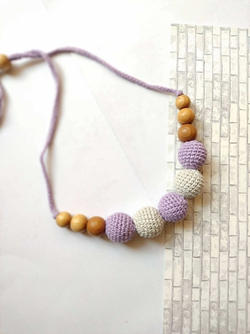 Buy Pure cotton Crochet Beaded choker Handmade Necklace | Sustainable Jewellery | Shop Verified Sustainable Womens Necklaces on Brown Living™