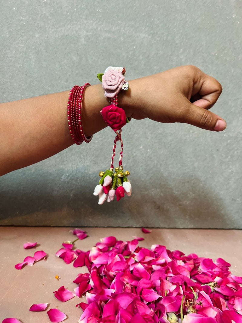 Buy Plantable Beej Rakhi and Handtie- Gulab - Beauty - Set of 2 | Shop Verified Sustainable Rakhi on Brown Living™