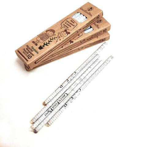 Buy Plantable Recycled News paper Seed Pencils - Pack of 10 pencils | Shop Verified Sustainable Pencils on Brown Living™