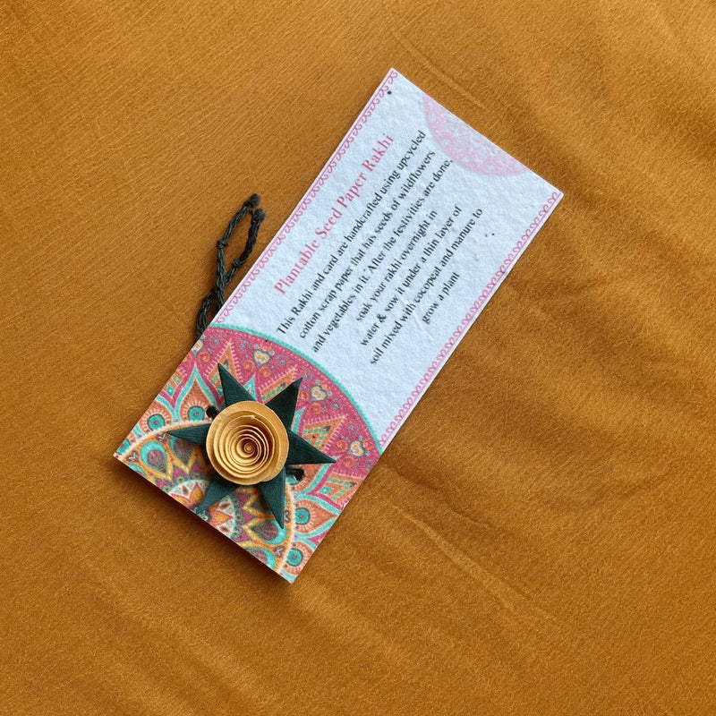 Buy Plantable Seed Rakhi - Eco-Friendly, handmade | Shop Verified Sustainable Rakhi on Brown Living™