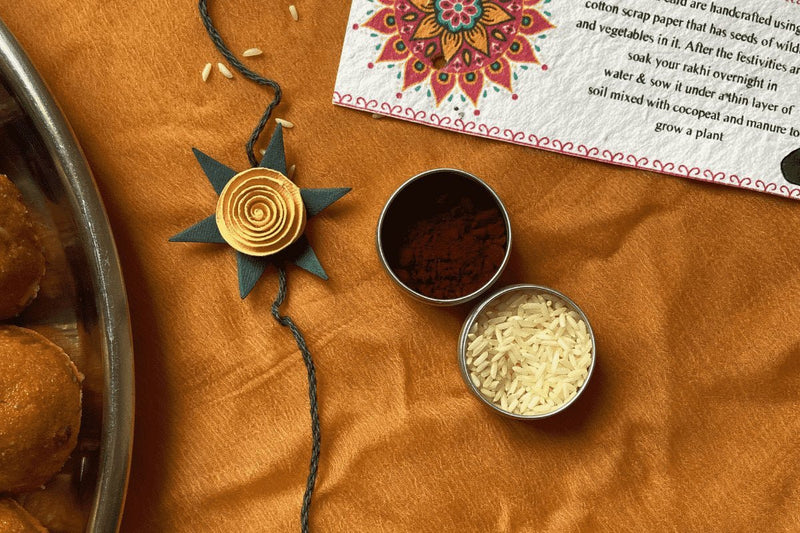 Buy Plantable Seed Rakhi - Eco-Friendly, handmade | Shop Verified Sustainable Rakhi on Brown Living™