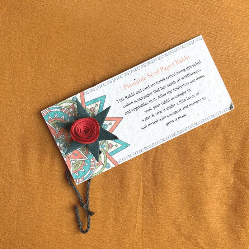 Buy Plantable Seed Rakhi - Eco-Friendly, handmade | Shop Verified Sustainable Rakhi on Brown Living™