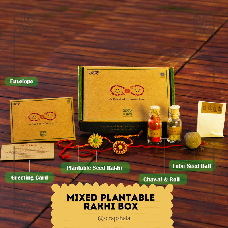 Buy Plantable Seed Rakhi Family Box | Pair of 2 Rakhi | Shop Verified Sustainable Rakhi on Brown Living™