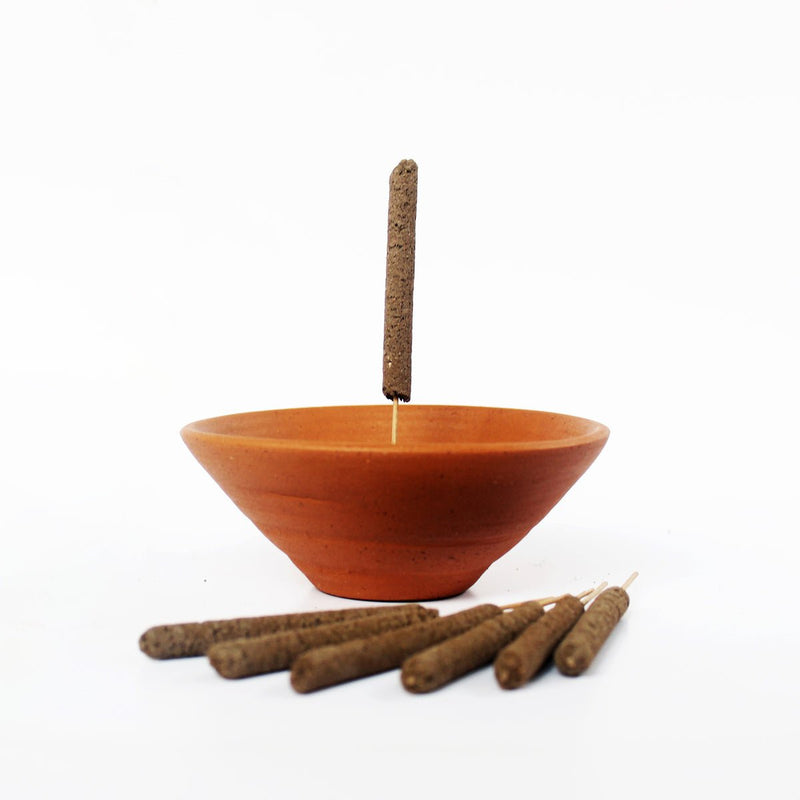 Buy Plato' Incense Stick Stand with Pure Dhu (tural Resin)- 100pcs | Shop Verified Sustainable Products on Brown Living