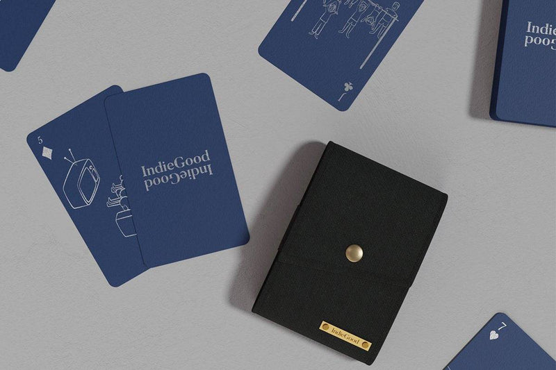 Buy Playing Cards made of Recycled Paper - Blue | Shop Verified Sustainable Sports & Games on Brown Living™