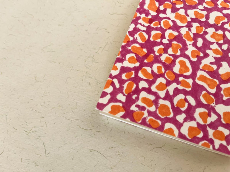 Buy Pocket-size handmade animal print block print journal | Eco - friendly notebook, Sustainable, Upcycled cotton rag paper | Shop Verified Sustainable Notebooks & Notepads on Brown Living™