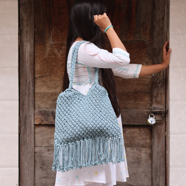 Powder Blue Hobo Bag | Verified Sustainable Bags on Brown Living™