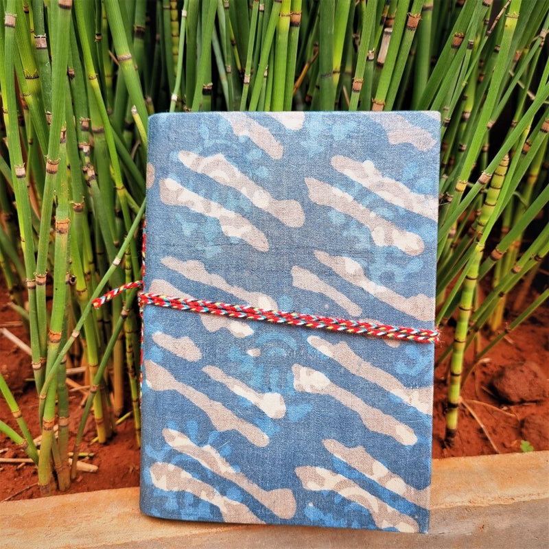 Buy Powder Kiss - Upcycled Handloom Fabric Journal | Shop Verified Sustainable Notebooks & Notepads on Brown Living™