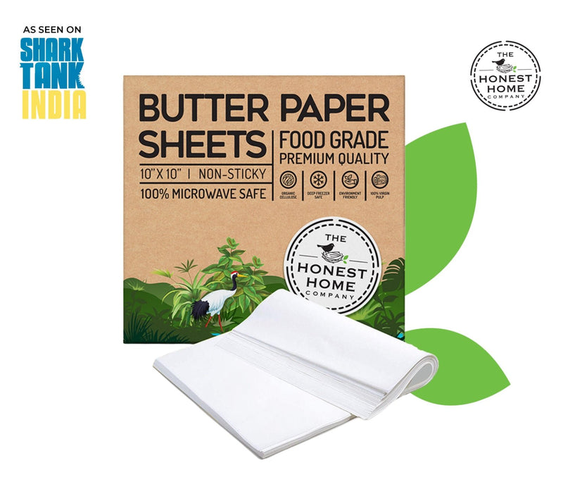 Precut 10x10 Inch Square Butter Paper Sheets- 200 | Verified Sustainable Cooking & Baking Supplies on Brown Living™