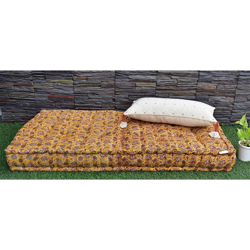 Buy Printed Cotton Mattress (Green) | Shop Verified Sustainable Bedding on Brown Living™