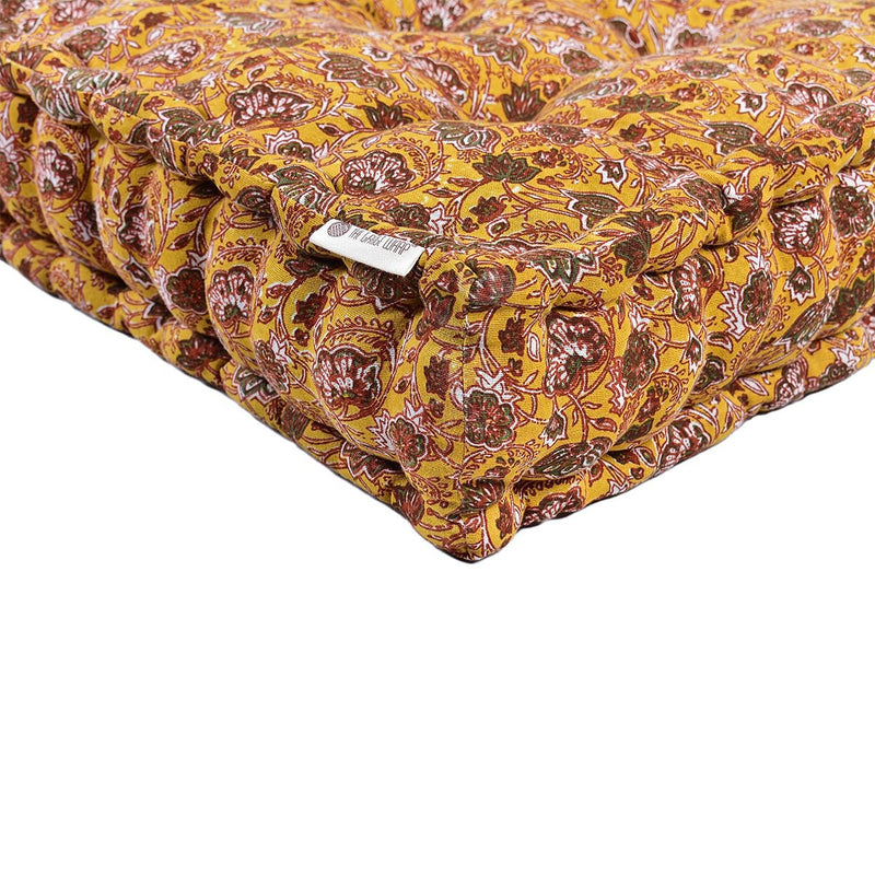 Buy Printed Cotton Mattress (Green) | Shop Verified Sustainable Bedding on Brown Living™