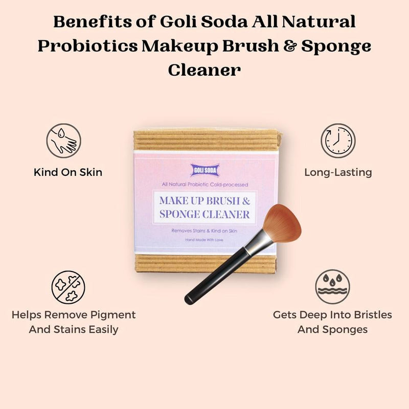 Buy Probiotic Makeup Brush and Sponge Cleaner Soap (Pack Of 2) | Shop Verified Sustainable Cleaning Supplies on Brown Living™