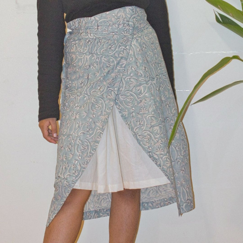 Buy Pudina Chutney Skirt Set | Kala Cotton | Sustainable Fashion | Shop Verified Sustainable Womens Skirt on Brown Living™