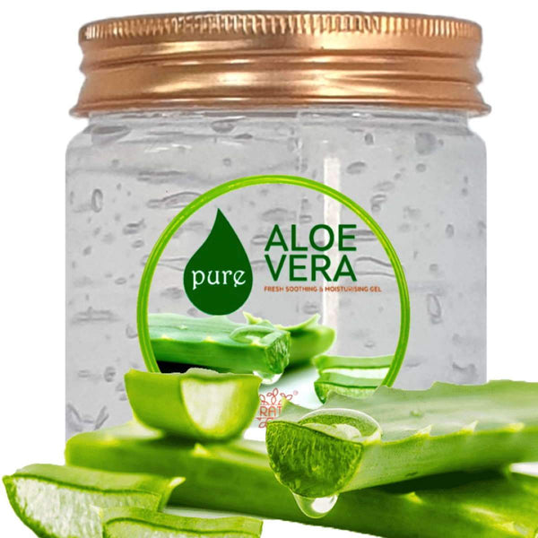 Buy Pure Aloe Vera Gel | Skin & Hair - 200 g | Shop Verified Sustainable Face Salve on Brown Living™