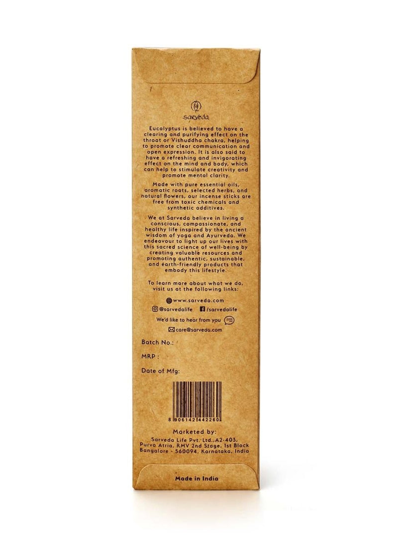 Buy Pure Eucalyptus Incense Stick | Shop Verified Sustainable Pooja Needs on Brown Living™