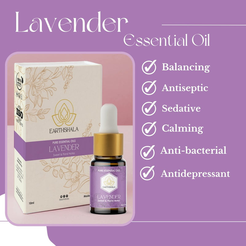 Buy Pure Lavender Oil 10ml: Relaxation, Skin Renewal & Mood Boost | Shop Verified Sustainable Essential Oils on Brown Living™